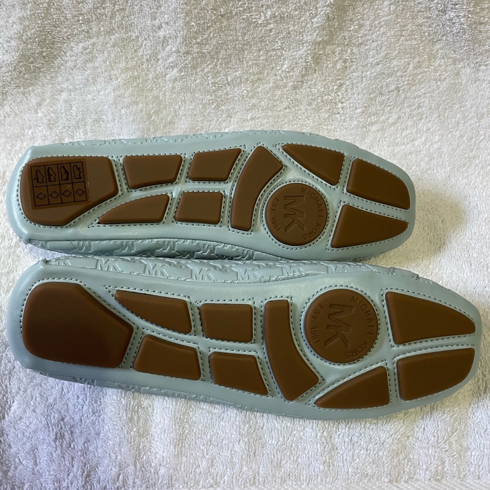 Michael Kors Fulton Moccasin Embossed Vista Blue Size 5.5M - Picture 7 of 11